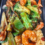 Best Szechuan Flavored Shrimp Combo Platter in Fairview, NJ